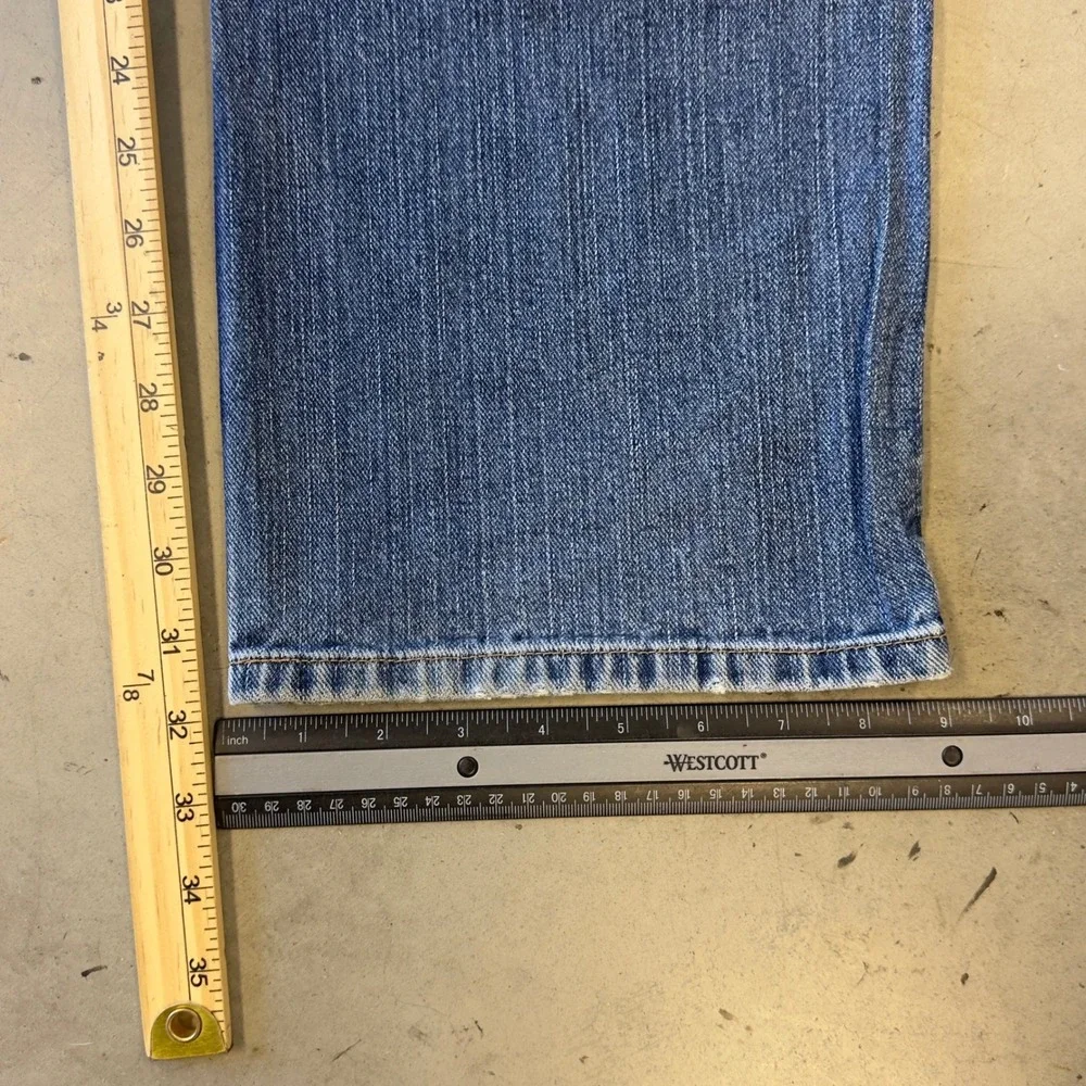 Tommy Hilfiger Mens Relaxed Fit Blue Denim Jeans Straight Leg Casual Workwear